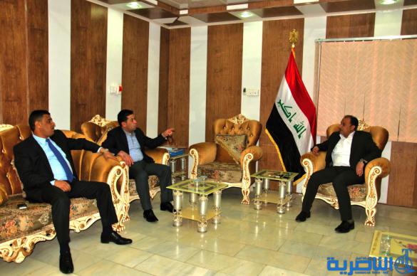 محافظ ذي قار يلتقي محافظي بابل والمثنى لتنسيق المواقف حول القضايا التي ستطرح في مؤتمر كربلاء الذي يعقد يوم غد الاثنين برئاسة العبادي