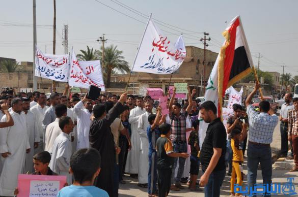 الدواية تتظاهر للمطالبة باقالة القائممقام وحل المجلس البلدي - تقرير مصور -