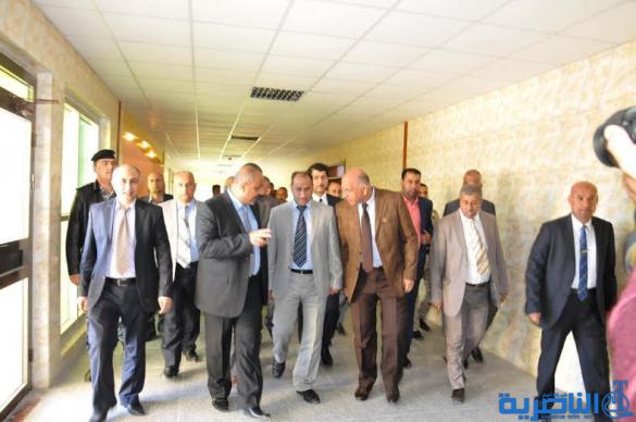 محافظ ذي قار يدعو الى انشاء جامعة تكنولوجية ، ويفتتح قسم التقنيات الكهربائية والنادي الطلابي للمعهد التقني في الناصرية