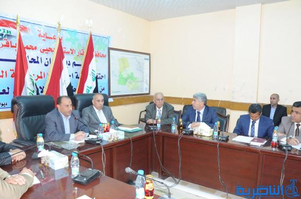 محافظ ذي قار يبحث تلكوء المشاريع الوزارية مع وفد من أمانة مجلس الوزراء