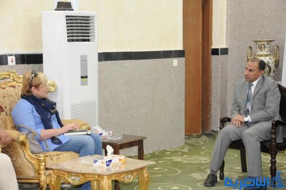 محافظ ذي قار يبحث قضايا لاجئي مخيم رفحاء مع مفوضية شؤون اللاجئين