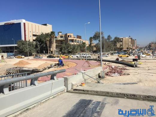  بالصور : اكتمال اول الجسور المعلقة فوق فرات الناصرية