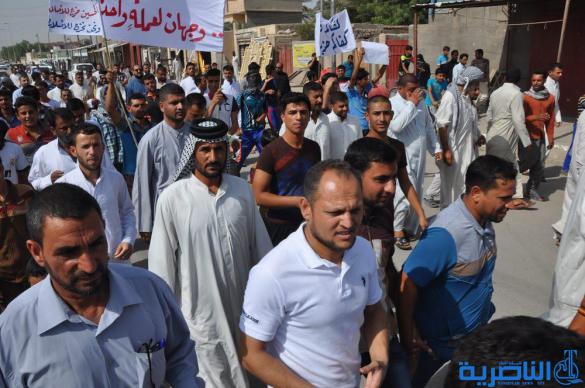 الدواية تتظاهر للمطالبة باقالة القائممقام وحل المجلس البلدي - تقرير مصور -