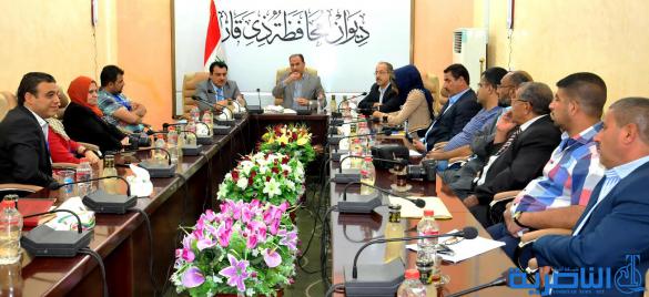 محافظ ذي قار يلتقي عددا من المستثمرين والشركات في معرض ذي قار الدولي ، ويؤكد على اهمية تفعيل الشراكة مع الخبرات الاجنبية