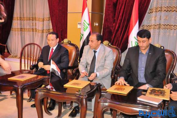 ذي قار توقع مذكرة تفاهم مع ائتلاف شركات كورية - صينية لتطوير الاستثمار واقامة مشاريع البنى التحتية