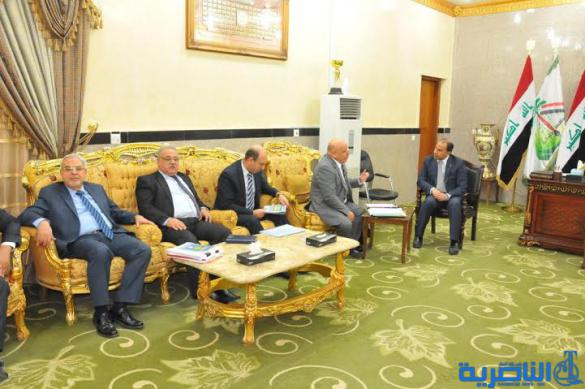 محافظ ذي قار يتابع اعمال غرفة عمليات الكهرباء ، ويعلن عن تجهيز المحافظة بـ 100 ميكا واط اضافية عبر الرميلة