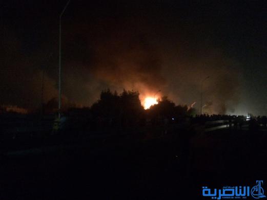 بالصور : الانفجار الذي وقع في قسم مكافحة متفجرات ذي قار
