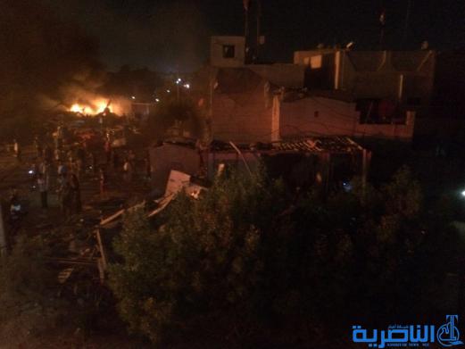 بالصور : الانفجار الذي وقع في قسم مكافحة متفجرات ذي قار