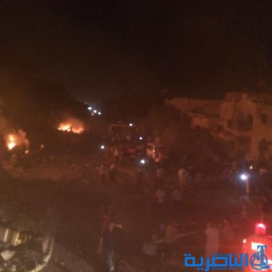 بالصور : الانفجار الذي وقع في قسم مكافحة متفجرات ذي قار