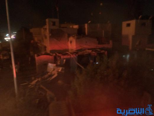 بالصور : الانفجار الذي وقع في قسم مكافحة متفجرات ذي قار