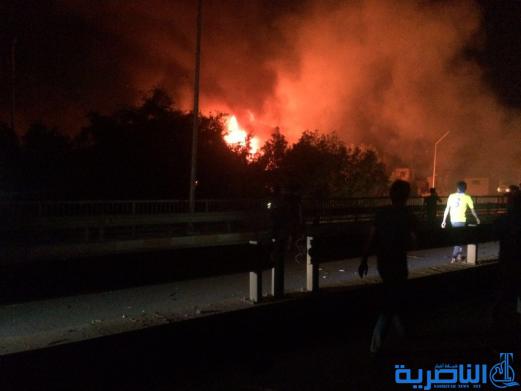 بالصور : الانفجار الذي وقع في قسم مكافحة متفجرات ذي قار