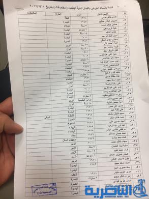 شبكة اخبار الناصرية تنشر اسماء جرحى تفجيرات سيطرة فدك