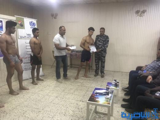 بالصور : اليونسيف تنظم بطولة لكمال الاجسام في الناصرية