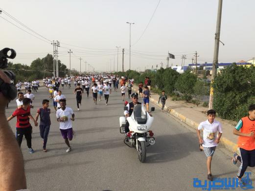 بالصور:انطلاق ماراثون اور الجماهيري في الناصرية 