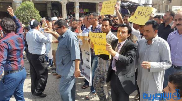 مظاهرة ثانية في ذي قار ضد تسعيرة الكهرباء - تقرير مصور -