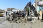 مفرزة الجزيرة تقوم باصلاح شبكة ماء منطقة اريدو