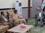 محافظ ذي قار يلتقي قائد عمليات الرافدين لمتابعة سير الخطة الامنية الخاصة بزيارة الاربعين