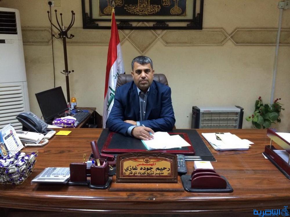 كهرباء ذي قار تنجز خط (33 KV ) لتغذية محطة الالمنيوم في الناصرية